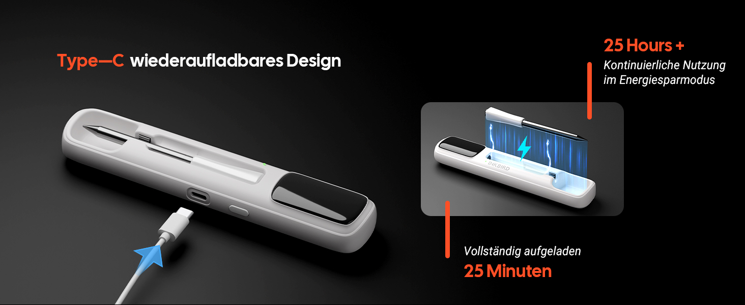 Inkbird INT-11I-B Міні термометр для м'яса: бездротовий, LCD-дисплей, Bluetooth 5.4, IP67, для приготування на грилі, в духовці, мангалі, фритюрниці