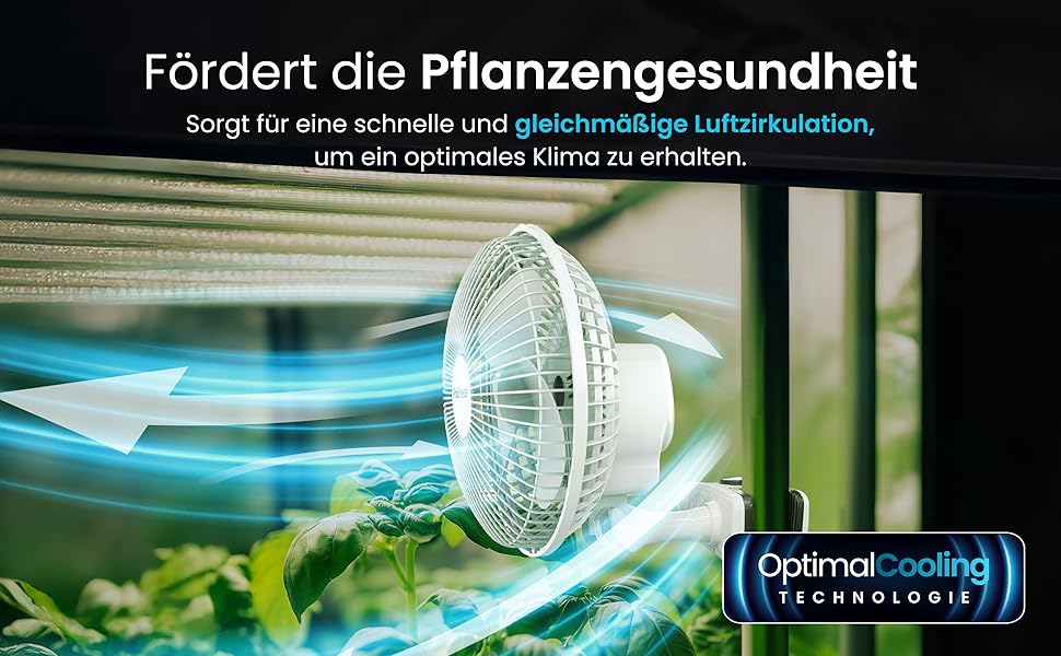 Mini вентилятор Pro Breeze з кліпсою, 20 см, 2 швидкості, тихий, для столу, офісу, кімнати, росту рослин, білий