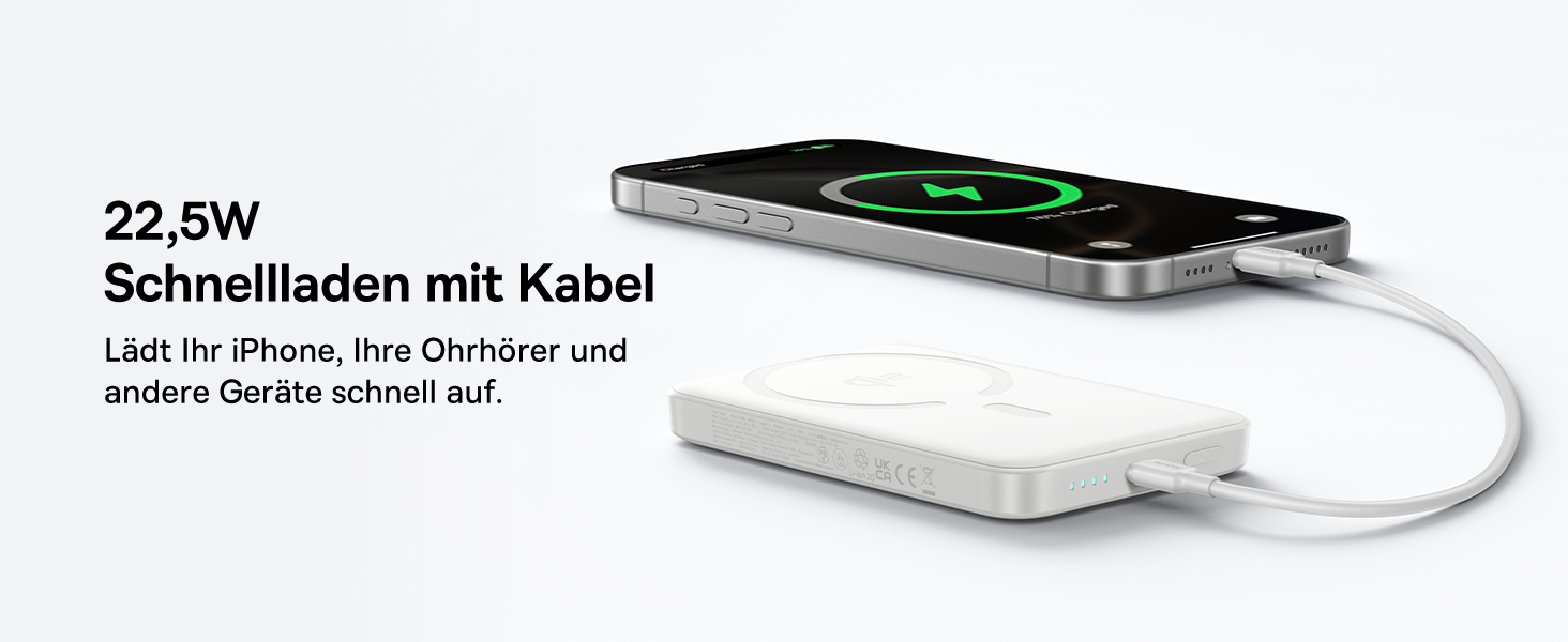 Power Bank Baseus EnerFill MagSafe 10000mAh з PD 22.5W та бездротовою зарядкою 15W для iPhone