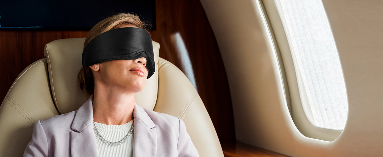 Шовкова маска для сну LitBear, 100% шовк 22 momme, для жінок та чоловіків, з регульованою стрічкою, комфортна та зручна