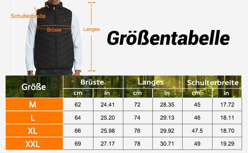 Степова жилетка Weste Daunenweste чорного кольору, розмір XXL