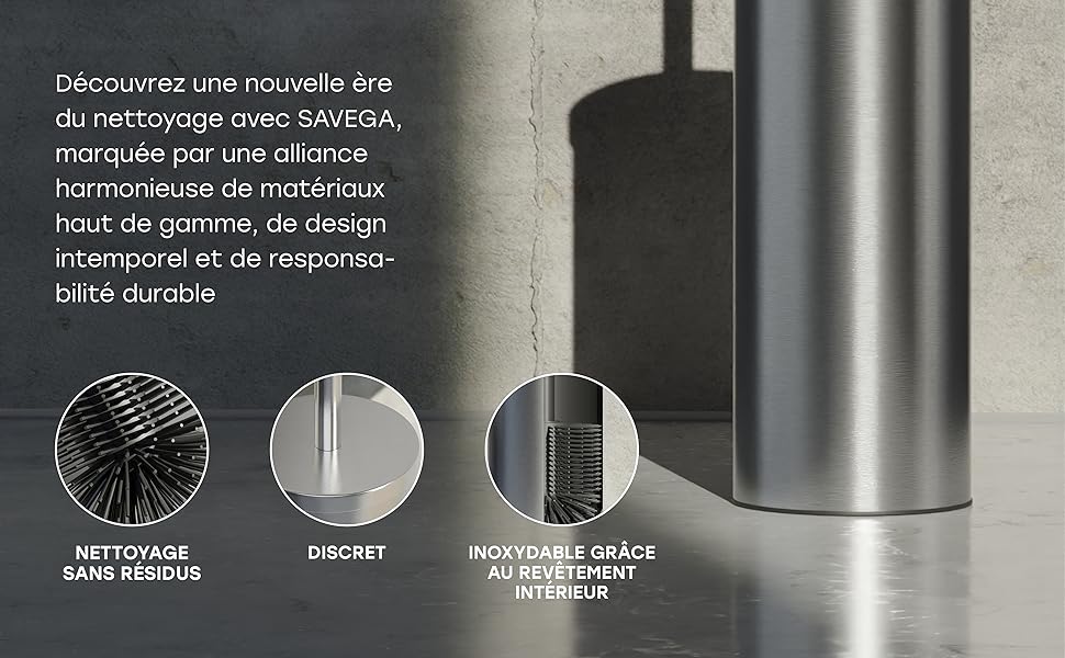 Торцева щітка для унітазу з нержавіючої сталі та силікону з дискретним тримачем. Антибактеріальна щітка для туалету з захистом від бризок (срібляста)