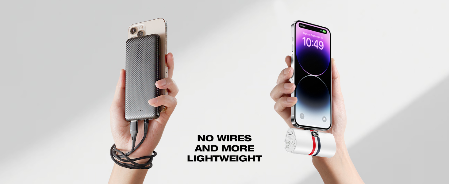 Power Bank VIYISI 5000mAh 20W з бездротовою зарядкою та LED-дисплеєм, сумісний з iPhone 14/12/11/X/8 та ін. (Білий)