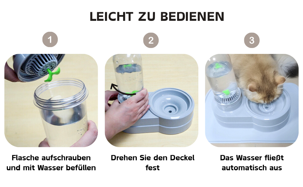 Автоматичний поїльник для котів та собак, 580 мл, фонтанчик для тварин з фільтром (сірий)