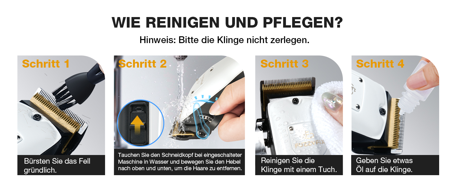 Професійна машинка для стрижки собак Leise - для густого та кучерявого хутра, з нержавіючої сталі