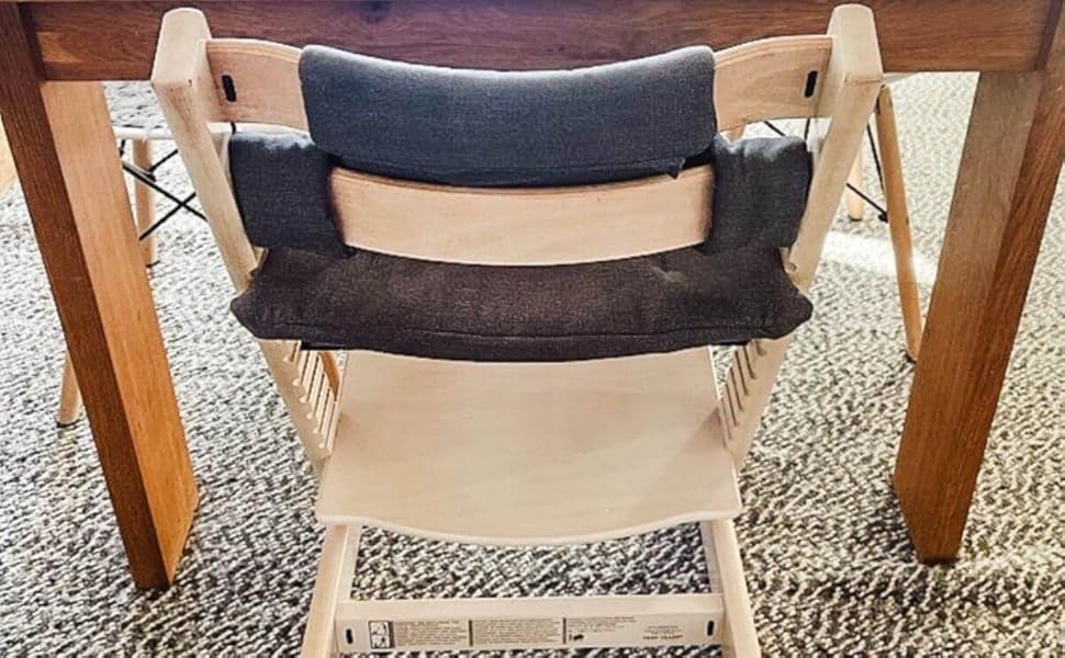 Комплект подушок для стільчика Hoppediz, 2 шт, для Stokke Tripp Trapp, 100% органічна бавовна, дизайн Lanzarote