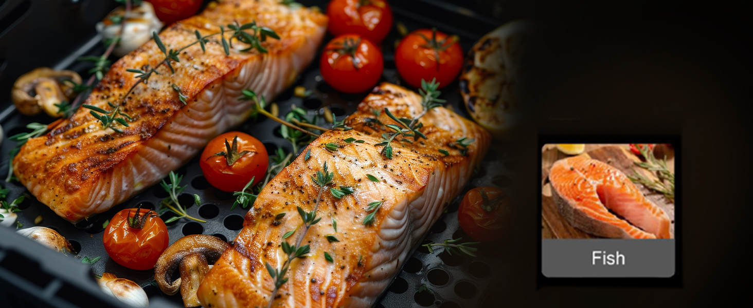 Фритюрниця повітряна HEINRICHS 9L XXL з LED-дисплеєм, 10-в-1, 1800W, без жиру, з таймером, сенсорне управління, для кухні