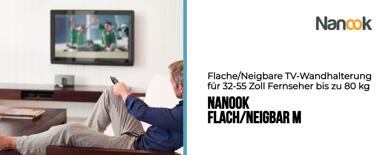 Настінне кріплення для телевізора Nanook Flat/Tilt 32-55
