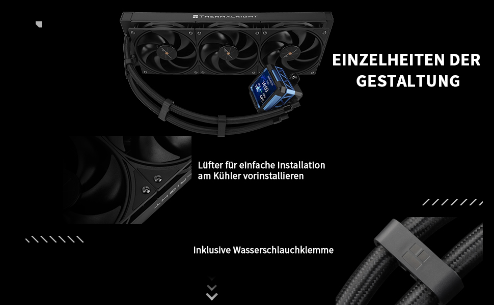Система рідинного охолодження процесора Thermalright Frozen Warframe 360 Black ARGB з 2.4