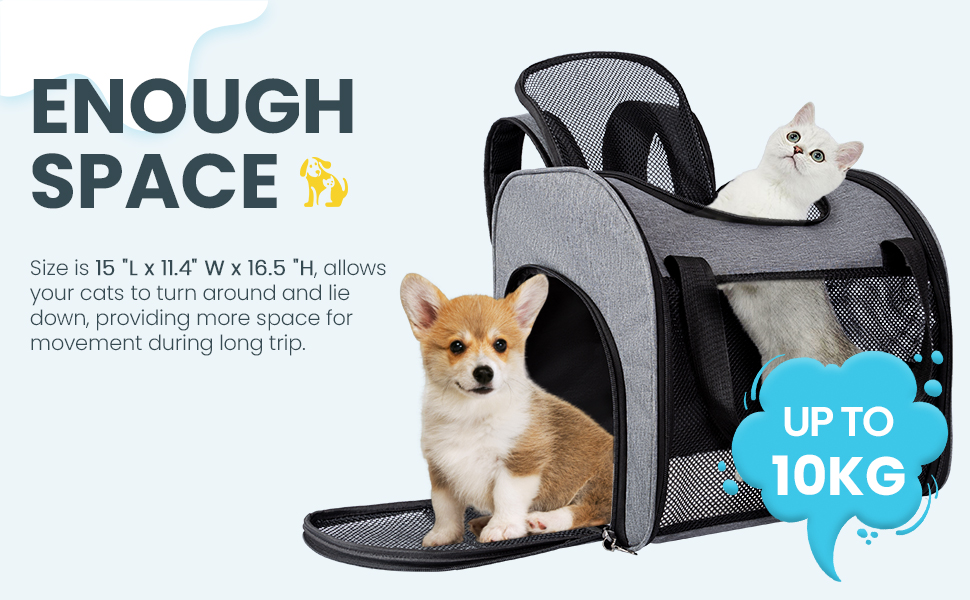 Рюкзак для кота з вікном, складаний рюкзак для собак, переноска для тварин до 8 кг