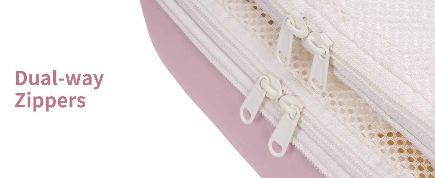 Набір органайзерів для валізи Narwey (6 шт.) - кубики для пакування з компресією, бежевий. Організація подорожей та зручне пакування речей.