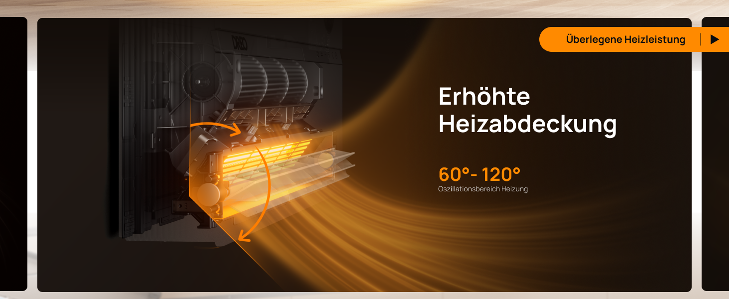 Електричний конвекторний обігрівач Dreo Smart Heizung - 2000W з Wi-Fi, пультом та таймером, PTC кераміка, енергозбереження