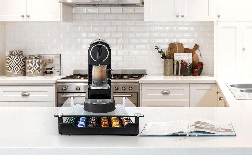 Організатор для капсул Nespresso HiveNets - тримач для 60 капсул з міцного скла