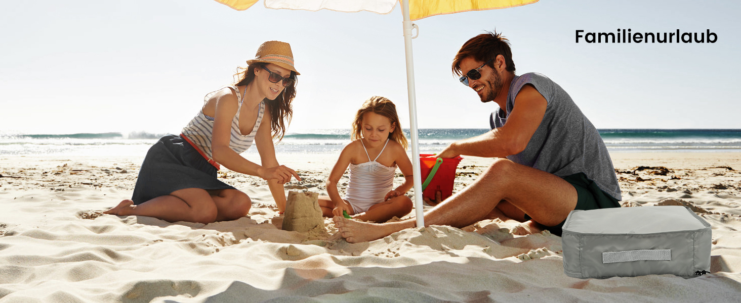 Органайзери для валізи Packing Cubes, 8 шт., сірі - дорожній набір для подорожей, водонепроникні, з косметичкою