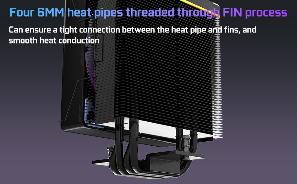 Система водяного охолодження CPU TZMRIT KF420 DGT ARGB з дисплеєм температури, сумісна з Intel LGA 1700/1200/115X/1851/1366/2011 та AMD AM4/AM5 (чорний) KF420BK