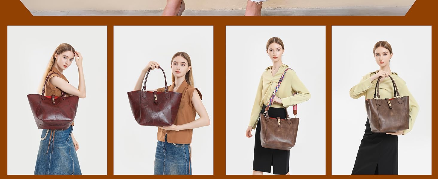 Велика жіноча шкіряна сумка-шопер чорного кольору для роботи та навчання | sqpl