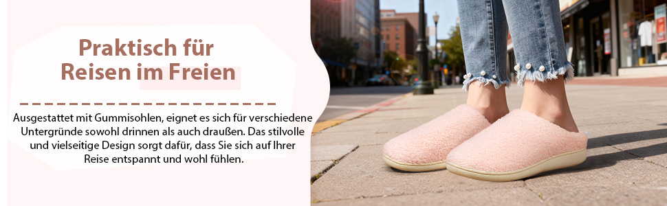 Жіночі домашні тапочки Anmerl з меморі-піною, теплі зимові тапочки з м'яким плюшевим підкладкою, антиковзаючі, 38/39 EU, Колір: Коричневий