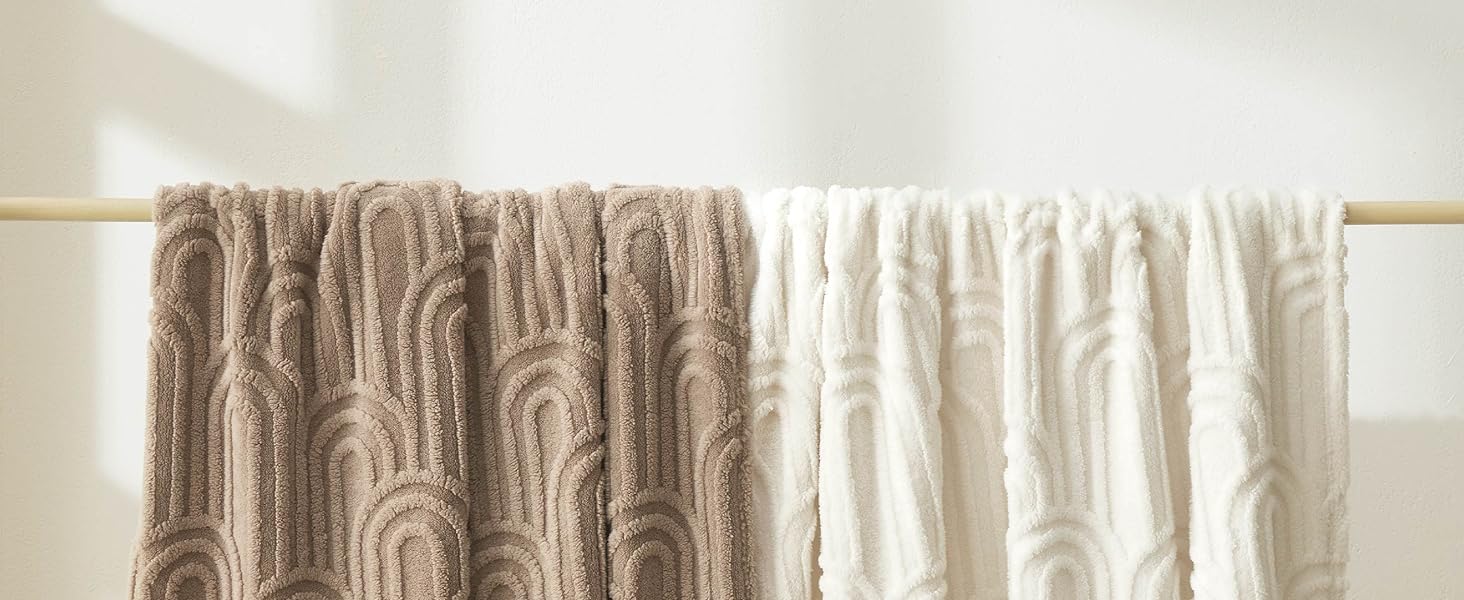 BEDSURE Плед з м'якого флісу та вовни, плед на диван, плед у шаховому стилі, теплий плед у коричневому кольорі (150 x 200 см)