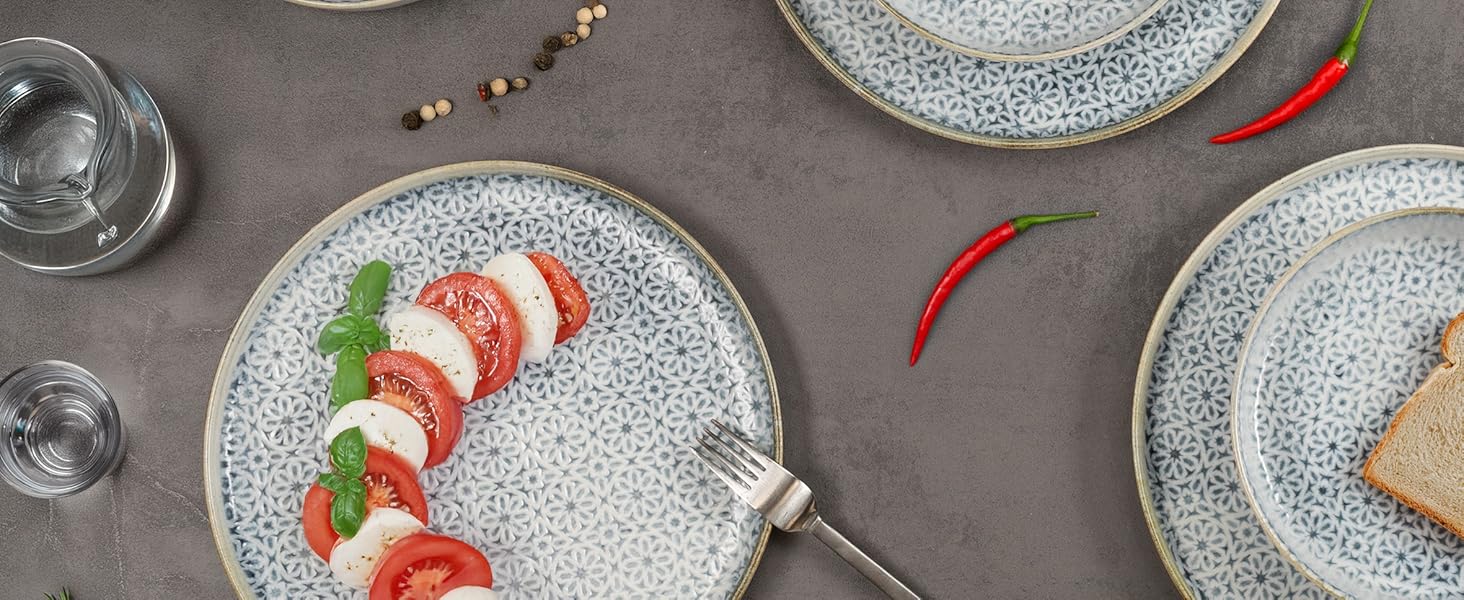 Набір кавових чашок Moritz & Moritz ALHAMBRA (6 шт.) - 380 мл, порцеляна, з ручкою - для кави, чаю, капучино