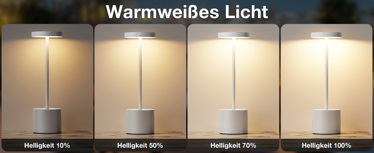 LED настільна лампа бездротова, акумуляторна, сенсорна, регульована яскравість, 3 режими кольору, для спальні, кафе, чорного кольору, 1 шт.