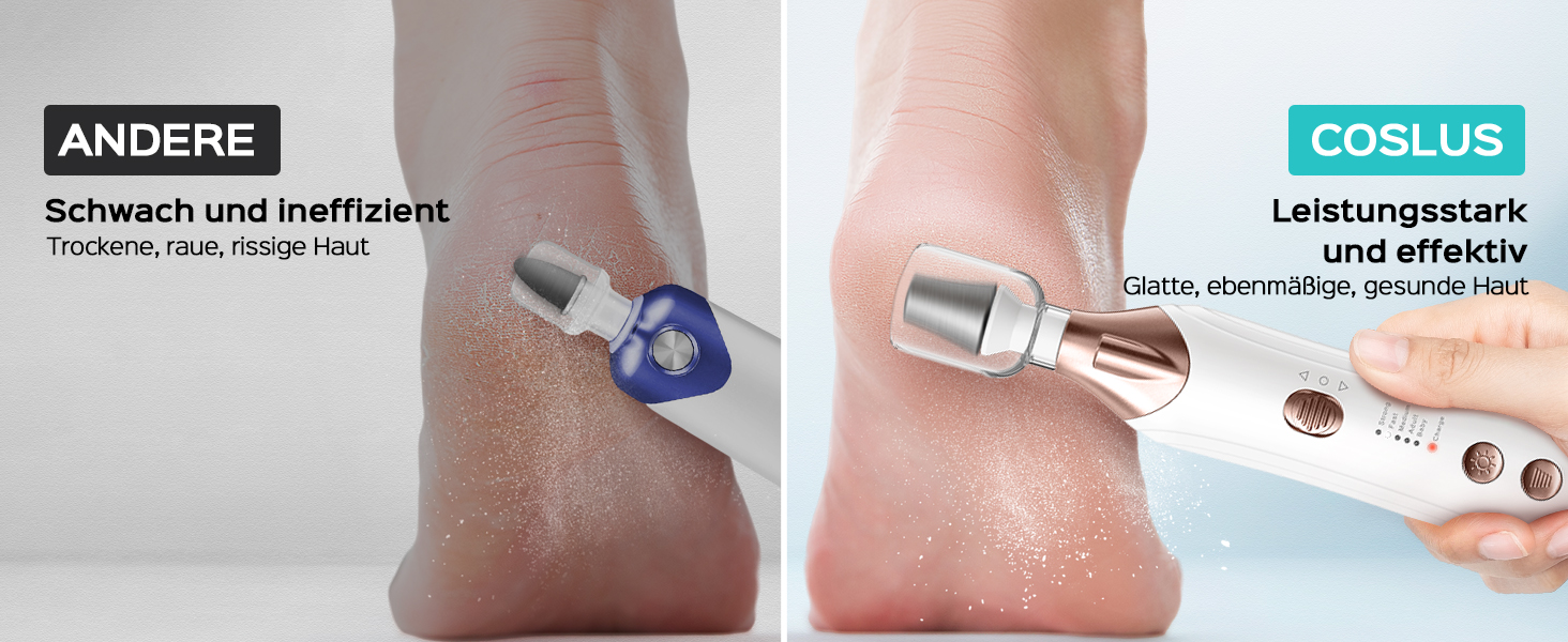 COSLUS C43 Професійний електричний набір для манікюру та педикюру: для догляду за нігтями рук та ніг, видалення кутикули, 5 швидкостей, білий