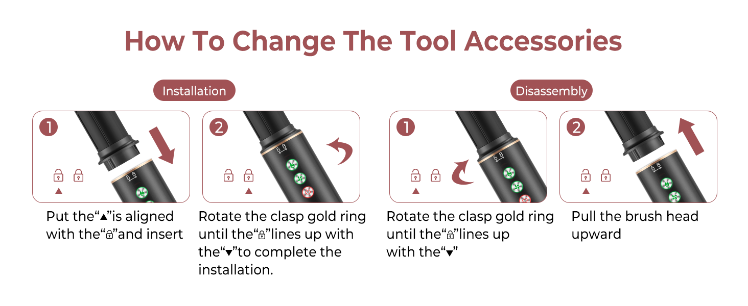 Професійний набір для укладки волосся 6 в 1 Air Styler Pro: фен, щітка, плойка, автоматична завивка, 1000W, для всіх типів волосся (чорний)