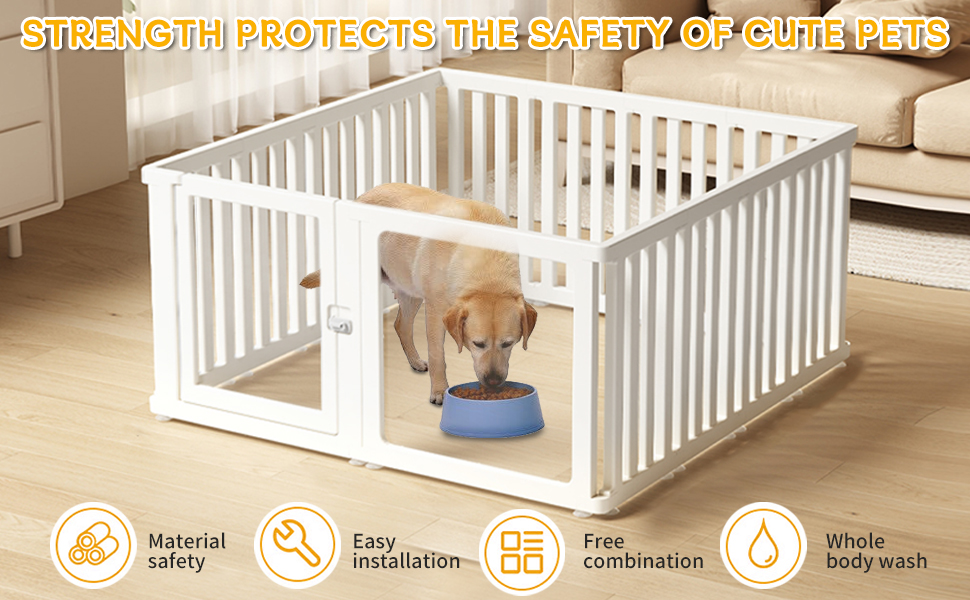 Клітка-вигул для собак та котів CEIEVER 126x126x60 см, біла