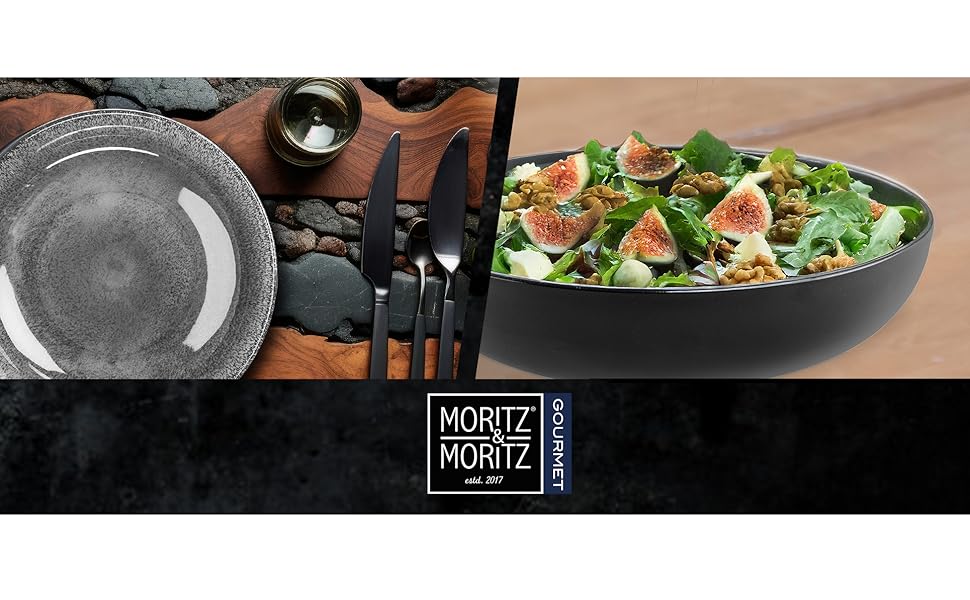 Набір посуду Moritz & Moritz VIDA на 12 осіб (36 предметів) - сучасний фарфоровий сервіс. Мікрохвильовий, посудомийна машина, стійкий до подряпин
