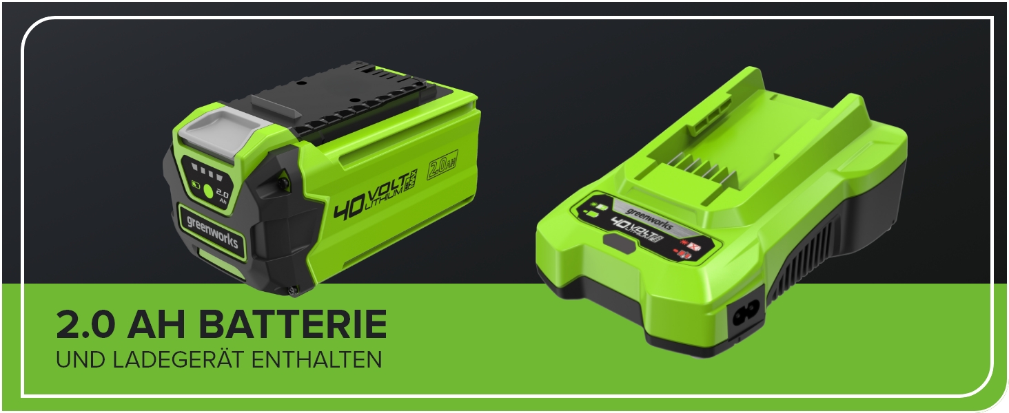 Акумуляторна ланцюгова пила Greenworks G40CS30II 40V, шина 30 см (12