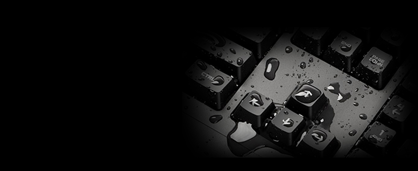 Ігрова клавіатура Logitech G213 Prodigy з RGB-підсвічуванням, програмовані клавіші G, мультимедійне керування, підставка для зап'ястя, захист від бризок, німецьке QWERTZ-розташування клавіш – чорний колір, німецька версія