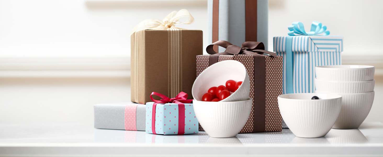 Набір мисок NUTRIUPS 4 шт. для мюслі, супу, салату, десерту, 750 мл, кераміка, підходить для мікрохвильової печі та духовки