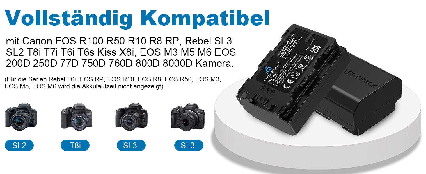 Акумулятор NP-FZ100 Homesuit 2280mAh та подвійний зарядний пристрій для камер Sony ZV-E1, FX3, FX30, A7RIII, A7RV, A7RIV, A7SIII, A7III, A7IV, A7C, A7CII, A6600, A6700, Alpha A1, A9, A9II, A9III, 9R, A9R, 9S (2 шт.) + LED зарядний пристрій (3 шт. акумулятори & LCD дисплеєм)