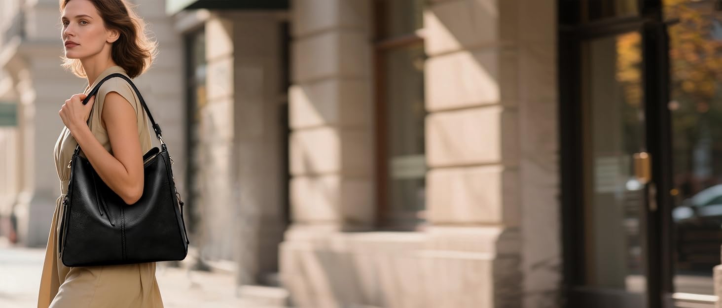 Сумка жіноча шопер велика елегантна через плече, PU-шкіра, колір кава, з кишенею, замок (B Schwarz)