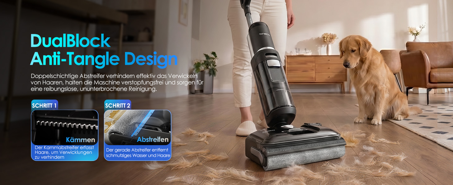Вертикальний миючий пилосос Tineco Floor ONE S7 Stretch Ultra з функцією FlashDry та системою DualBlock