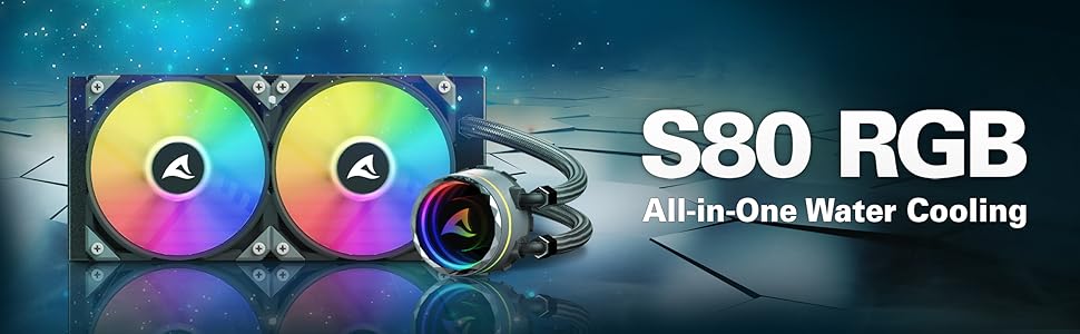 Sharkoon S80 RGB - Система водяного охолодження AIO 240мм