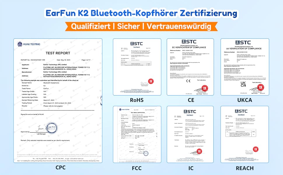 Бездротові навушники EarFun для дітей з Bluetooth, регулюванням гучності 85/94 дБ, Hi-Fi звук, HD-мікрофон, 40 годин роботи акумулятора, складні, регульовані, для школи/подорожей/ПК, помаранчеві