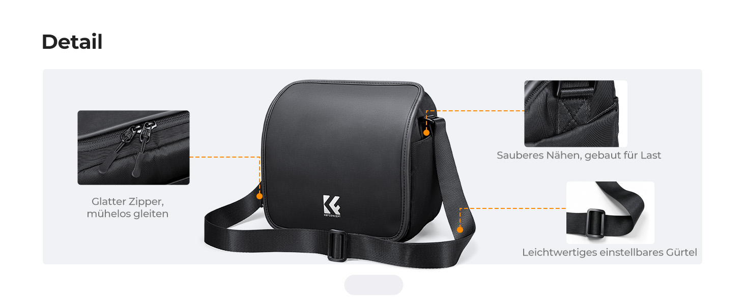 Сумка-месенджер для фототехніки K&F Concept, захисна сумка через плече для камер та об'єктивів