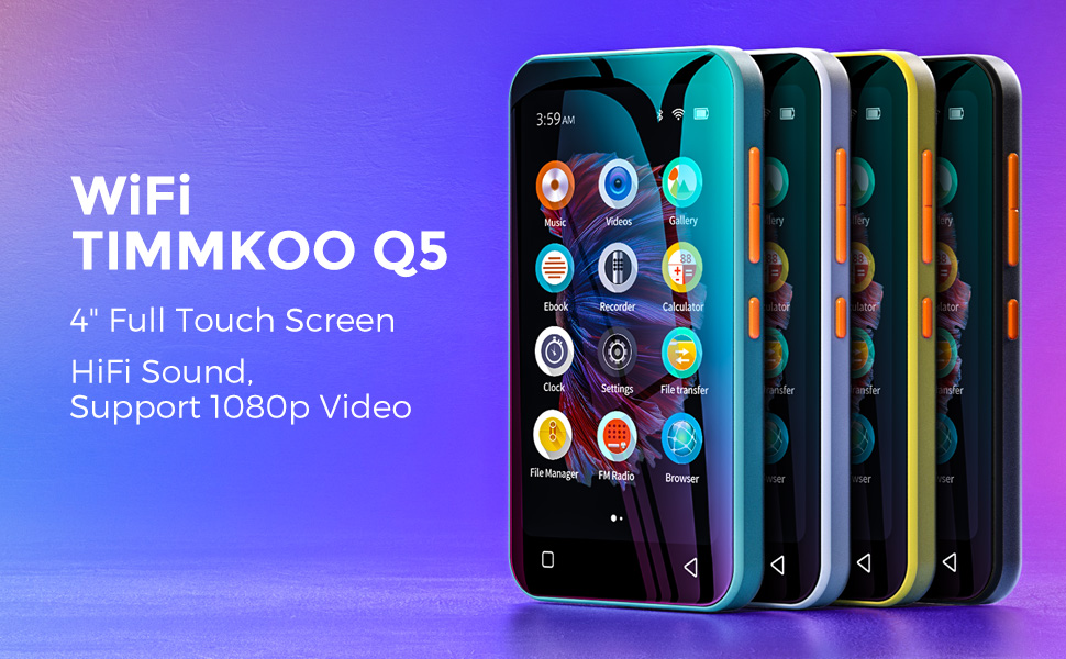 MP3 плеєр з Bluetooth та WiFi TIMMKOO 4.0