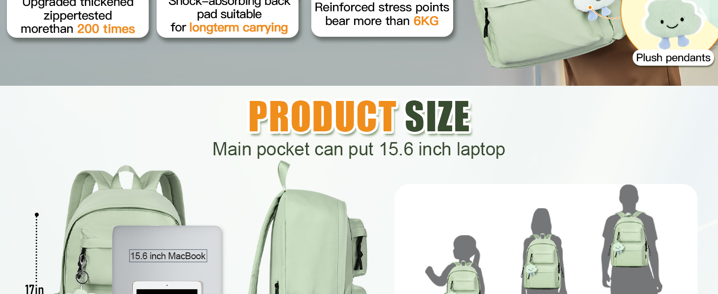 Жіночий рюкзак FIORETTO для дівчаток та хлопчиків, 15.6