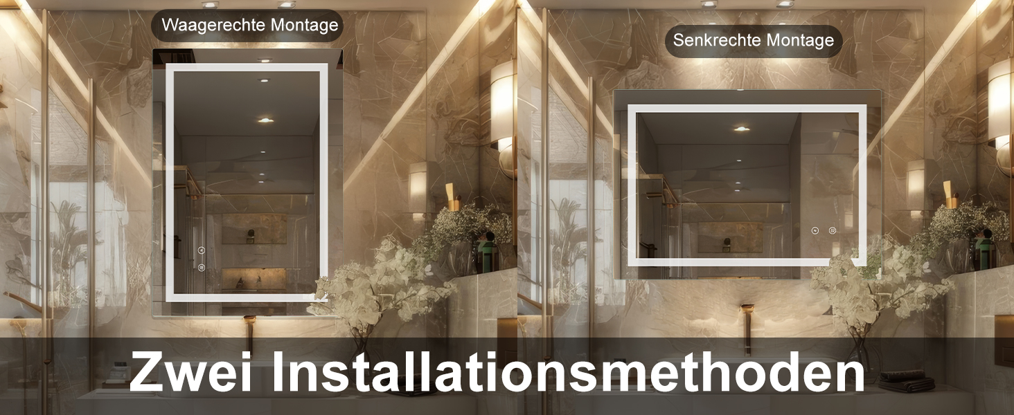 Дзеркало для ванної кімнати Sanitemodar LED 50x70 см з підсвічуванням, протизапотівальне, з сенсорним вимикачем