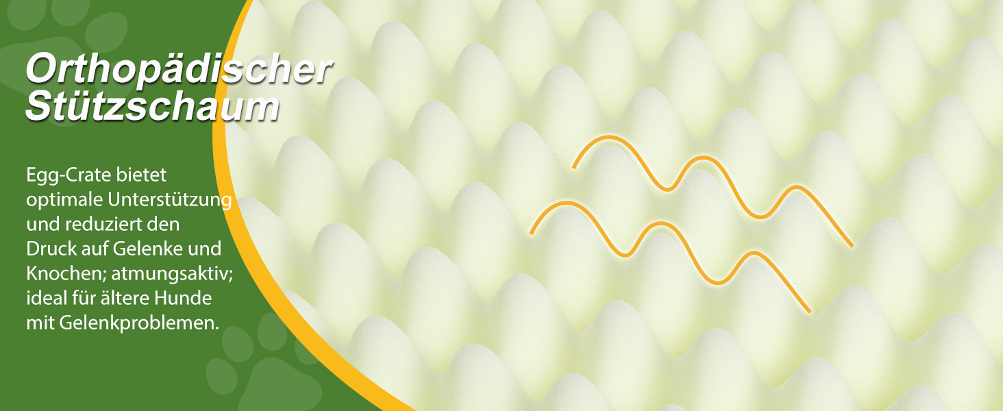 Ортопедичний лежак для собак великих порід 119x73 см, знімний чохол з екошкіри, м'який лежак-матрац для собак, сірий (L119xB73xH9 см)