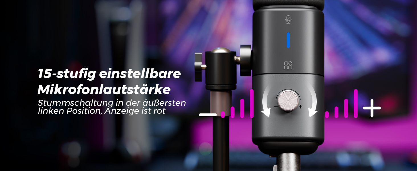 Конденсаторний мікрофон NearStream AM25X з підставкою: USB/XLR, для стрімінгу, подкастів, ігор (PC/PS5/PS4), з функцією моніторингу та шумозаглушення