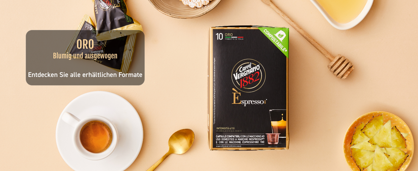 Кавові капсули Caffè Vergnano 1882 Napoli, сумісні з Nespresso, 50 шт