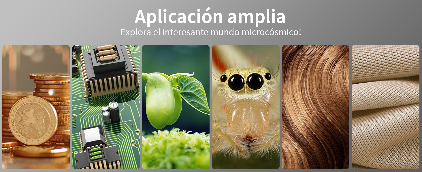 Цифровий мікроскоп Ashfly LCD 500x з дисплеєм 4.3 дюйма, 1080P, USB, 8 LED, сумісний з MacOS/Windows, для дітей та дорослих