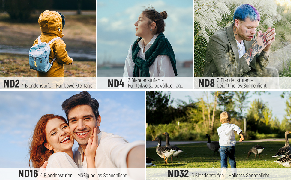 Набір фільтрів NEEWER для DJI Osmo Pocket 3: ND, CPL, Black Diffusion, UV. Захист від засвітлення та творчі ефекти. Сумісний з DJI Osmo Pocket 3.