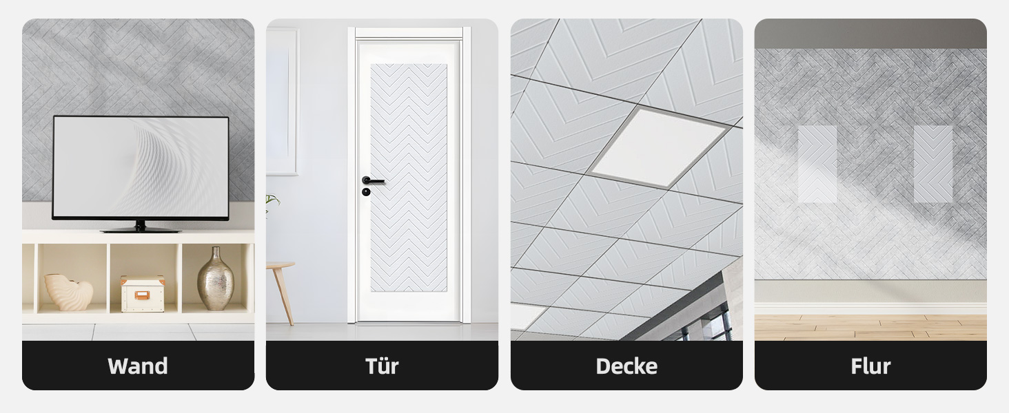 Самоклеючі акустичні панелі Vieshful для шумоізоляції стін та стелі, 10 шт, 30x30x1 см, чорні — звукопоглинаючі плити для студії, офісу та спальні