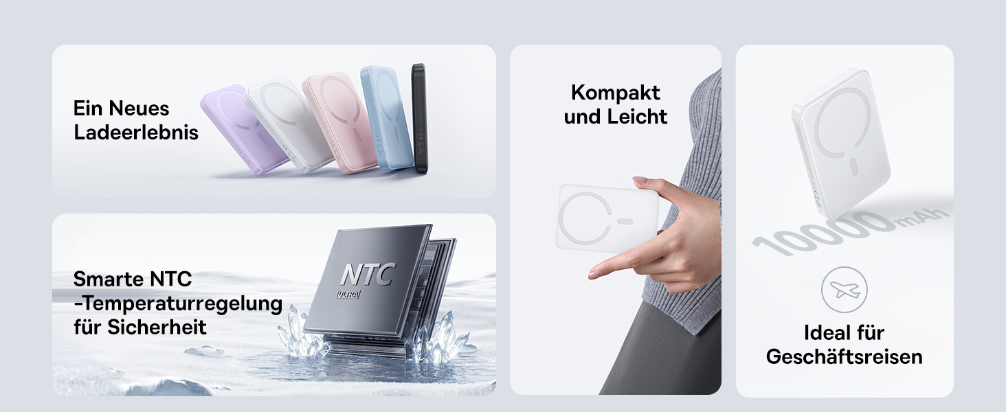 Power Bank Baseus Enerfill MagSafe 10000mAh 22.5W з магнітним кріпленням, USB-C, бездротовий, для iPhone 16/15/14/13/12