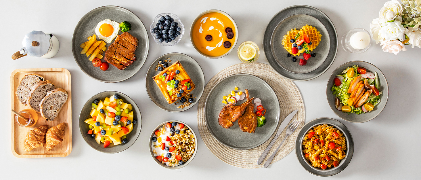 Набір мисок vancasso ANYA для 6 осіб: 6 мисок з кераміки, 16.1 см, стійкі до подряпин, 840 мл, для мікрохвильової печі та посудомийної машини (карамель)