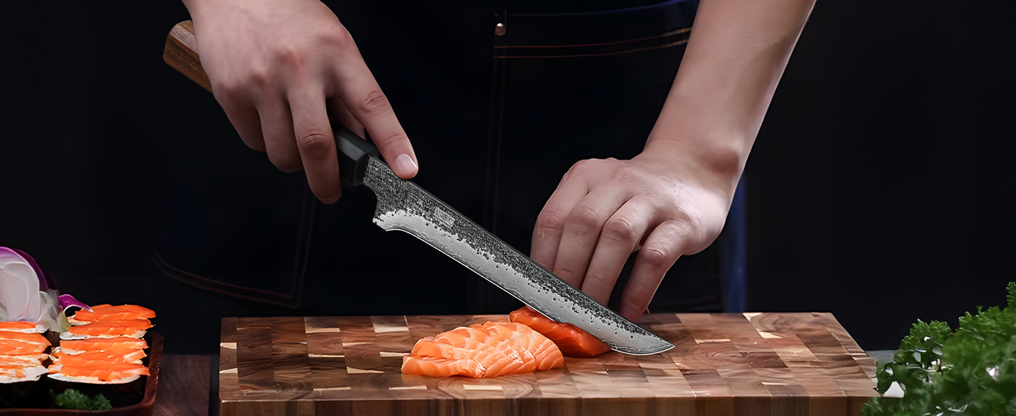 Професійний японський кухонний ніж HOSHANHO Gyuto 20 см для м'яса та овочів, ніж-шеф