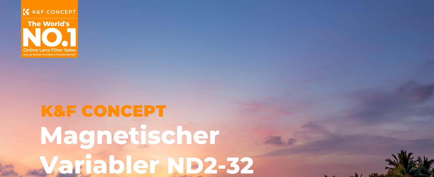 Фільтр ND K&F Concept 67mm Variabler (змінний) - Графiчний фiльтр ND2-32 (1-5 Stop) для об'єктивів та смартфонів